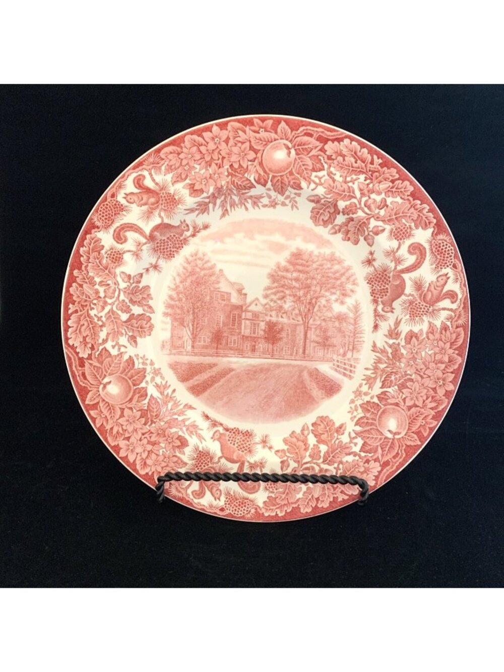 Wedgwood St Paul's School Lower School 1928 Pink Transferware 10 3/8" Plate
